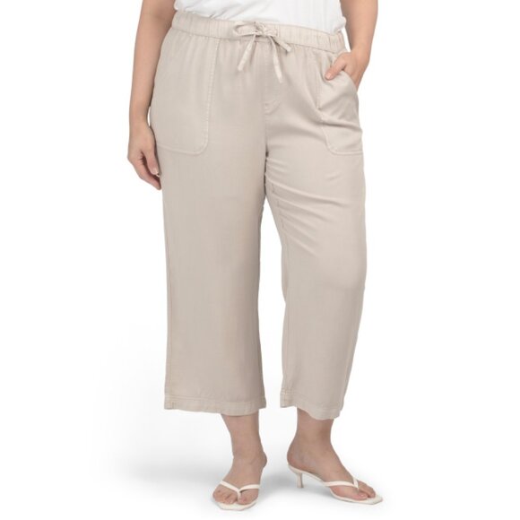 JNY JONES NEW YORK Silver Cloud Plus Pull On Slouchy Pants - Picture 1 of 2